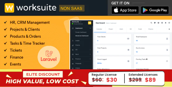 WORKSUITE - HR, CRM and Project Management