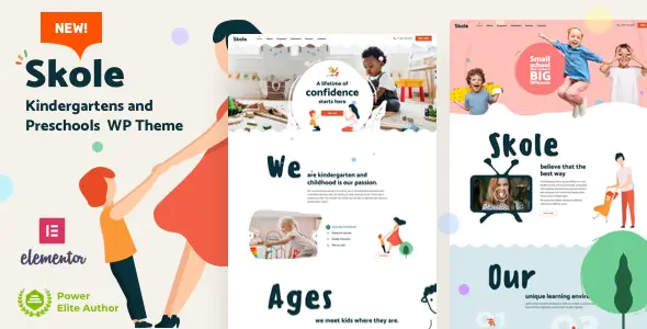 Skole v18 - School Kindergarten WordPress Elementor
